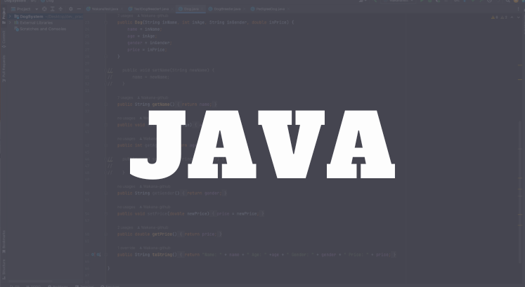 JAVA dog management system projects
